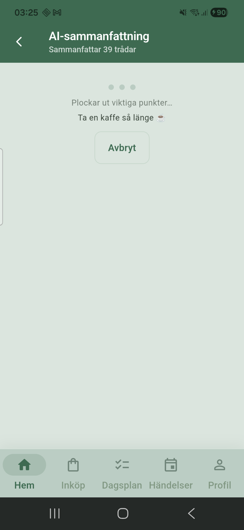 AI-sammanfattning i appen