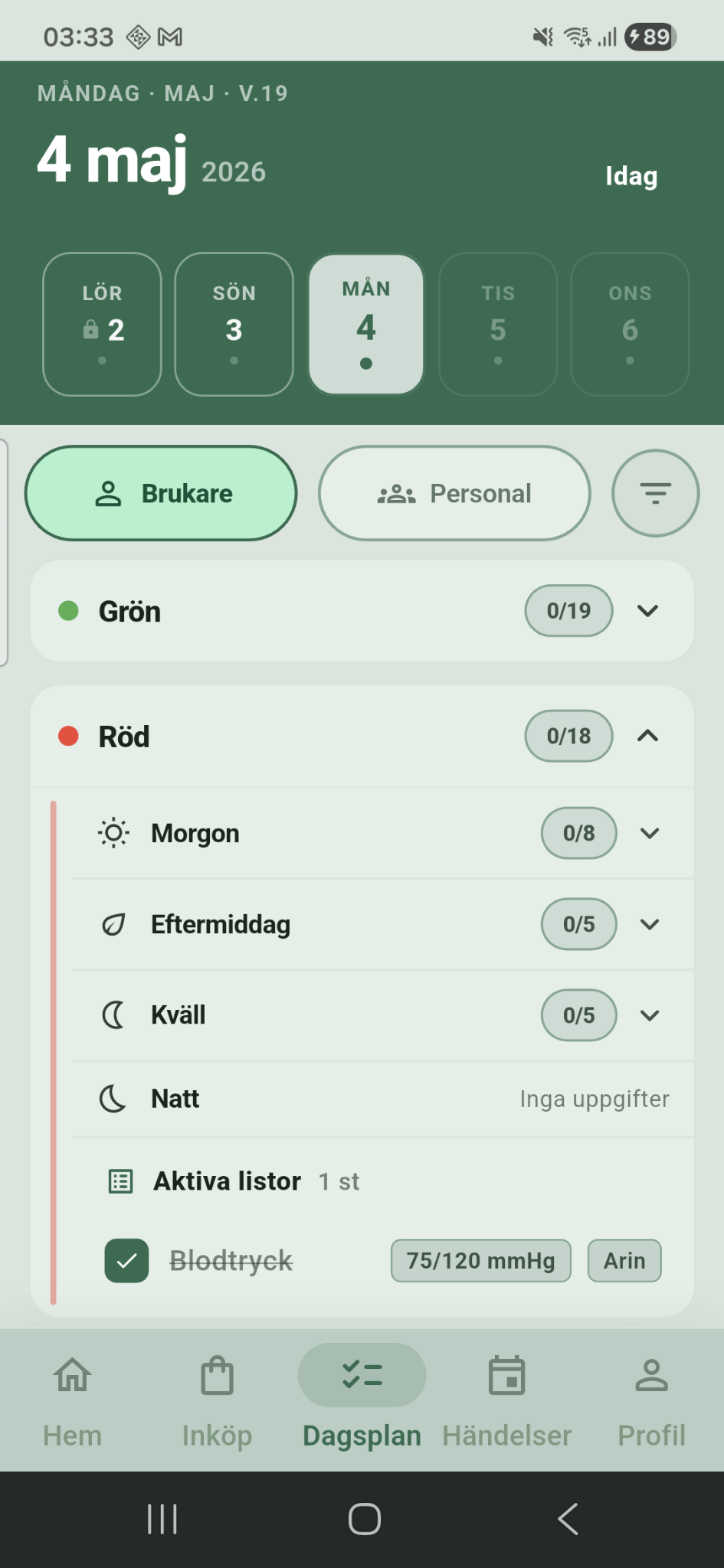 Dagsplan