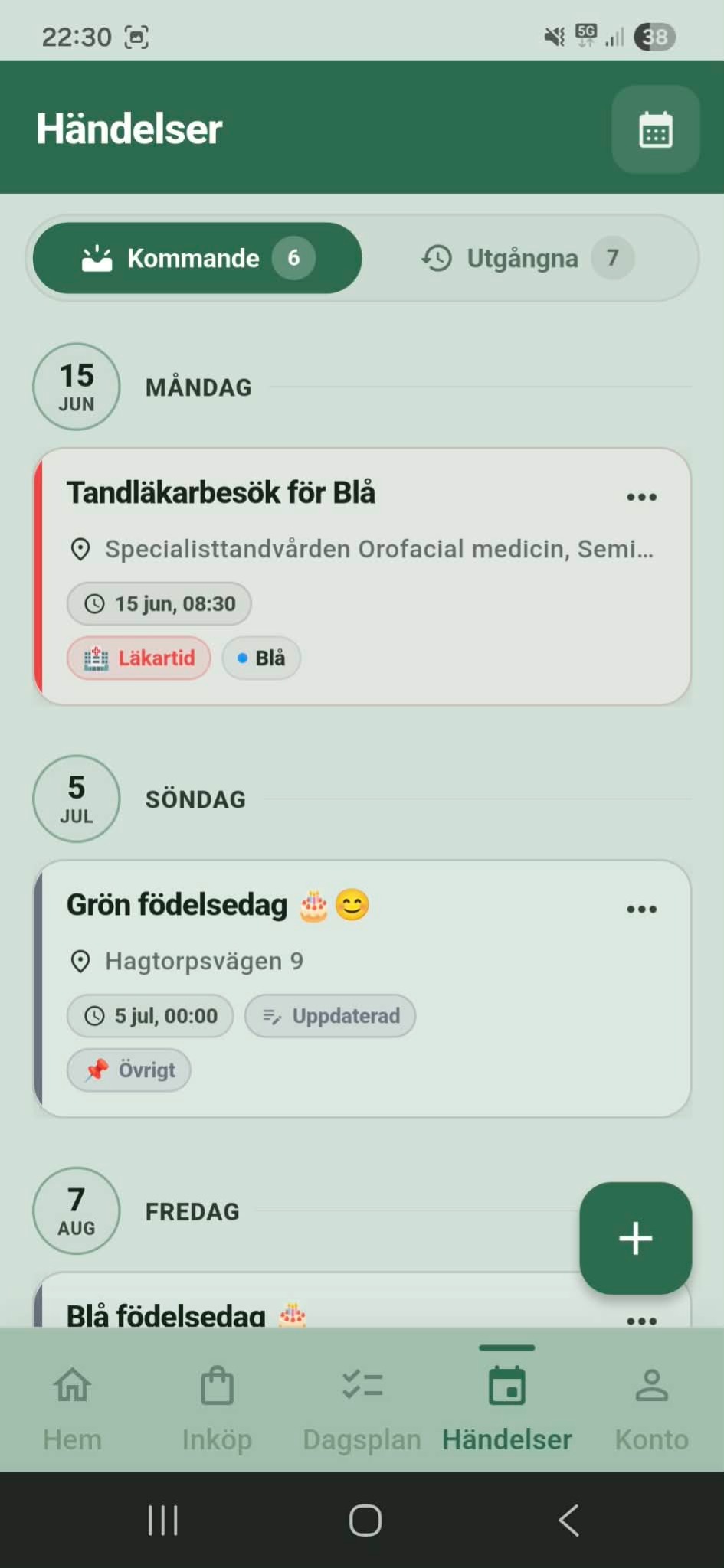 Händelser
